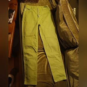 Vintage High Waisted Lime Green Bongo Pants